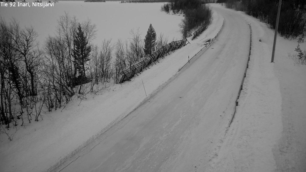 Kelikamerat Kuva Tie 92 Inari, Nitsijärvi, Inari, Lappi