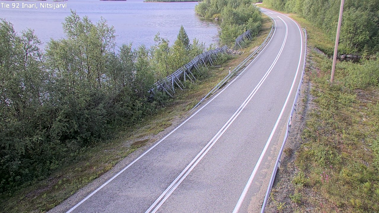Weather Camera Image Road 92 Inari, Nitsijärvi, Inari, Lappi