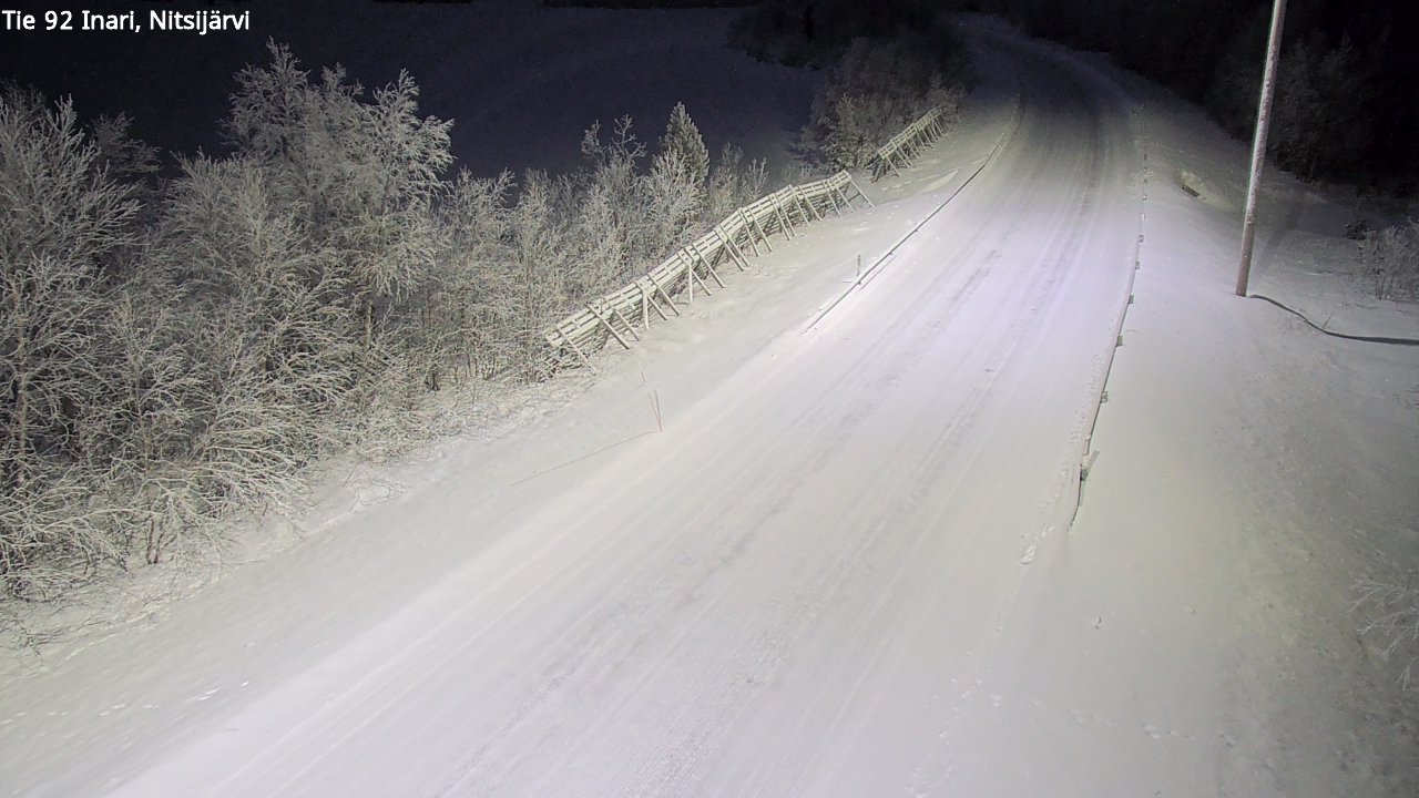 Kelikamerat Kuva Tie 92 Inari, Nitsijärvi, Inari, Lappi