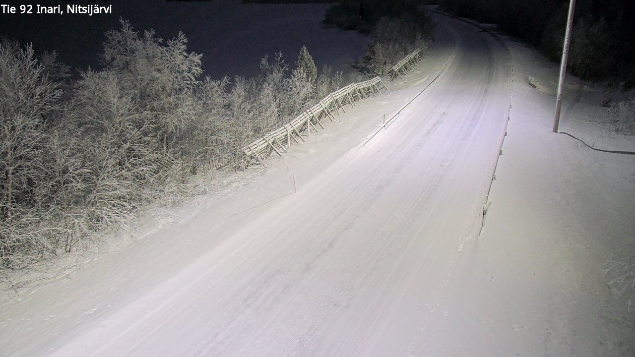 Kelikamerat Kuva Tie 92 Inari, Nitsijärvi, Inari, Lappi