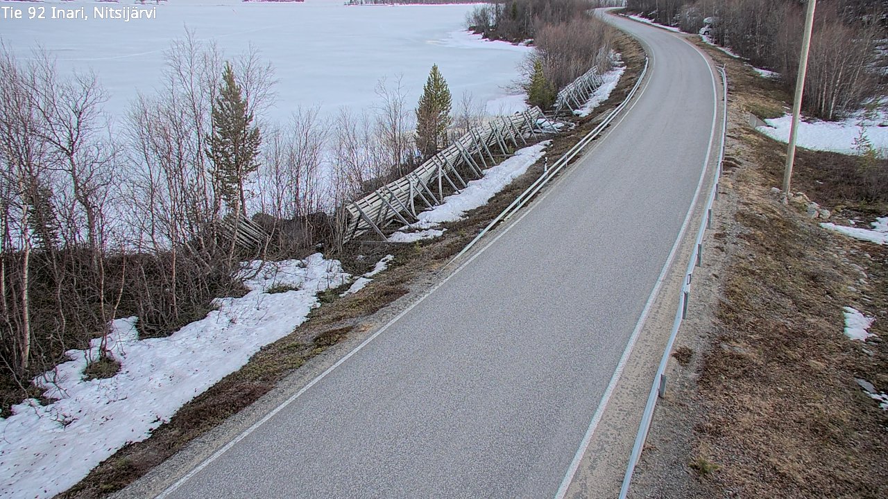 Kelikamerat Kuva Tie 92 Inari, Nitsijärvi, Inari, Lappi