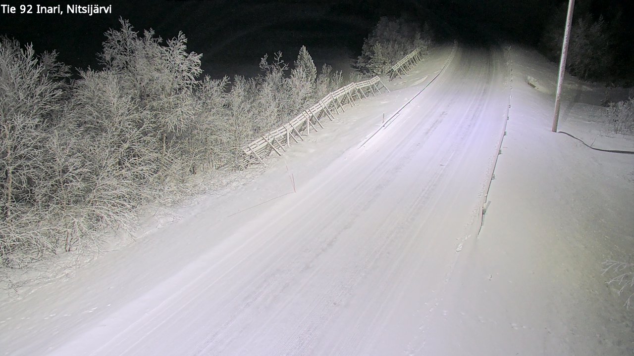Kelikamerat Kuva Tie 92 Inari, Nitsijärvi, Inari, Lappi