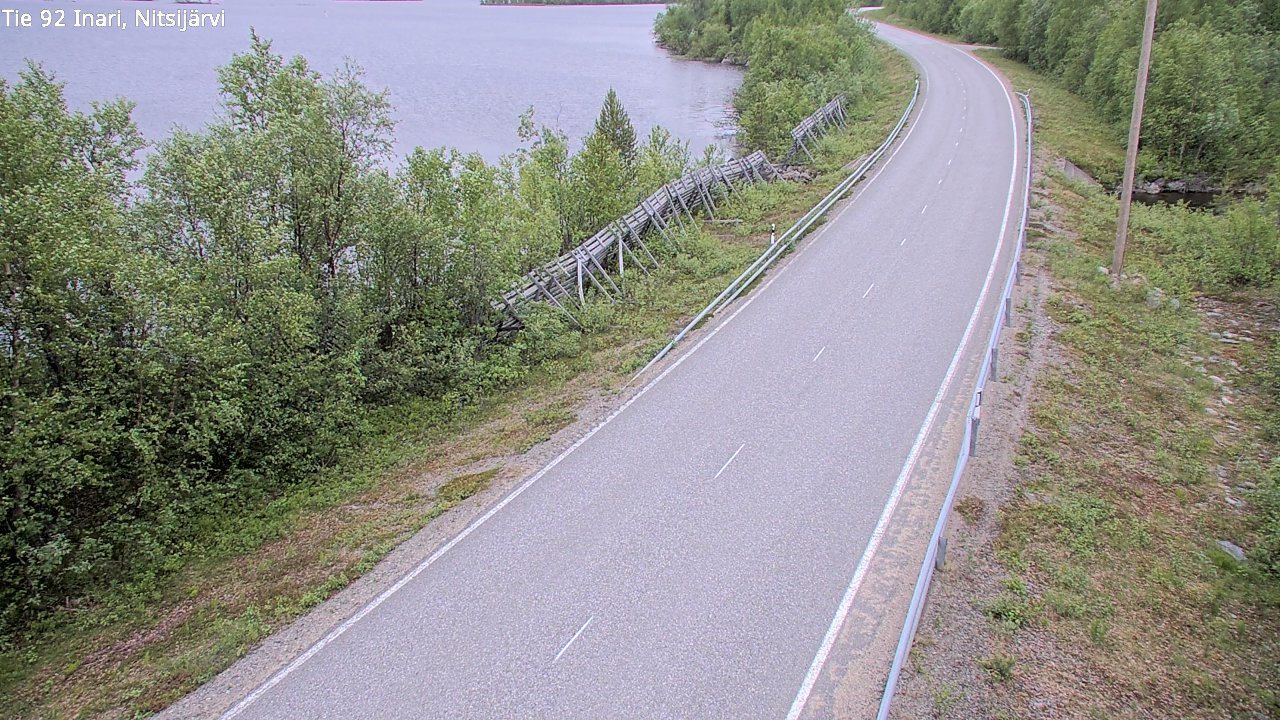 Kelikamerat Kuva Tie 92 Inari, Nitsijärvi, Inari, Lappi