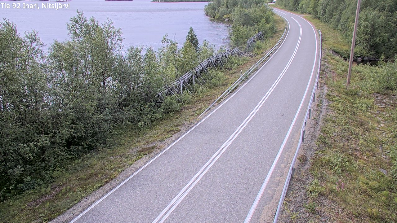 Kelikamerat Kuva Tie 92 Inari, Nitsijärvi, Inari, Lappi