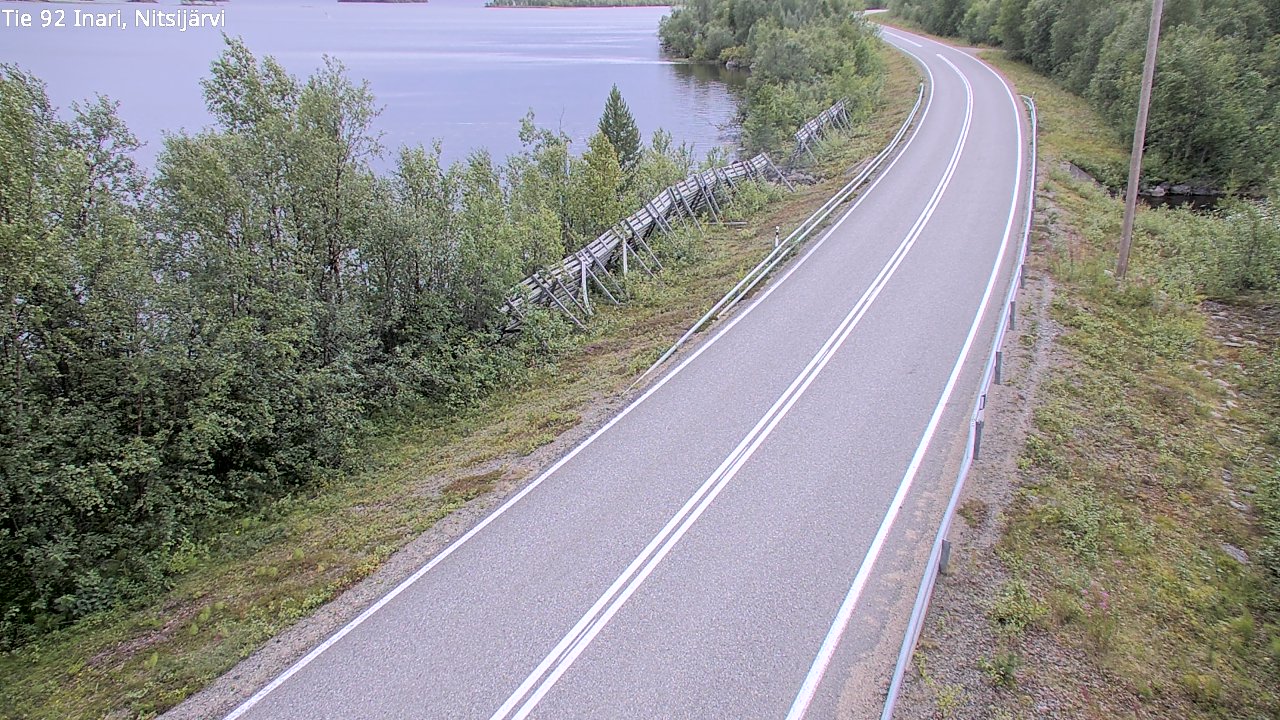 Kelikamerat Kuva Tie 92 Inari, Nitsijärvi, Inari, Lappi