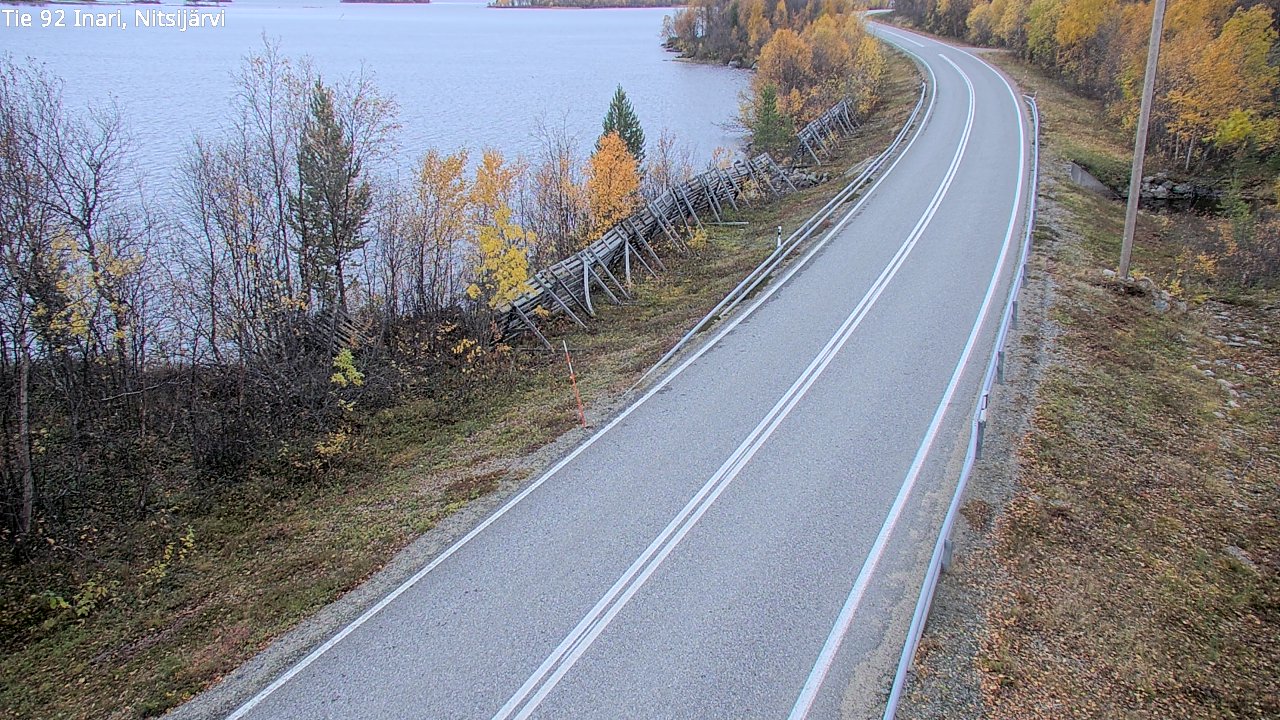 Kelikamerat Kuva Tie 92 Inari, Nitsijärvi, Inari, Lappi