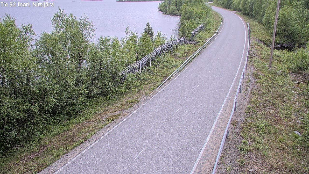 Kelikamerat Kuva Tie 92 Inari, Nitsijärvi, Inari, Lappi