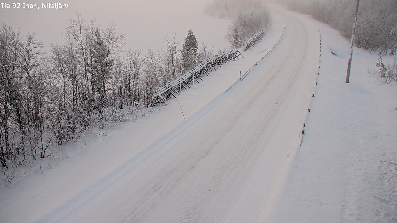 Kelikamerat Kuva Tie 92 Inari, Nitsijärvi, Inari, Lappi