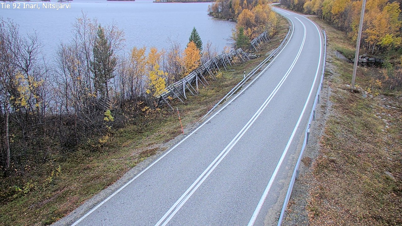 Kelikamerat Kuva Tie 92 Inari, Nitsijärvi, Inari, Lappi