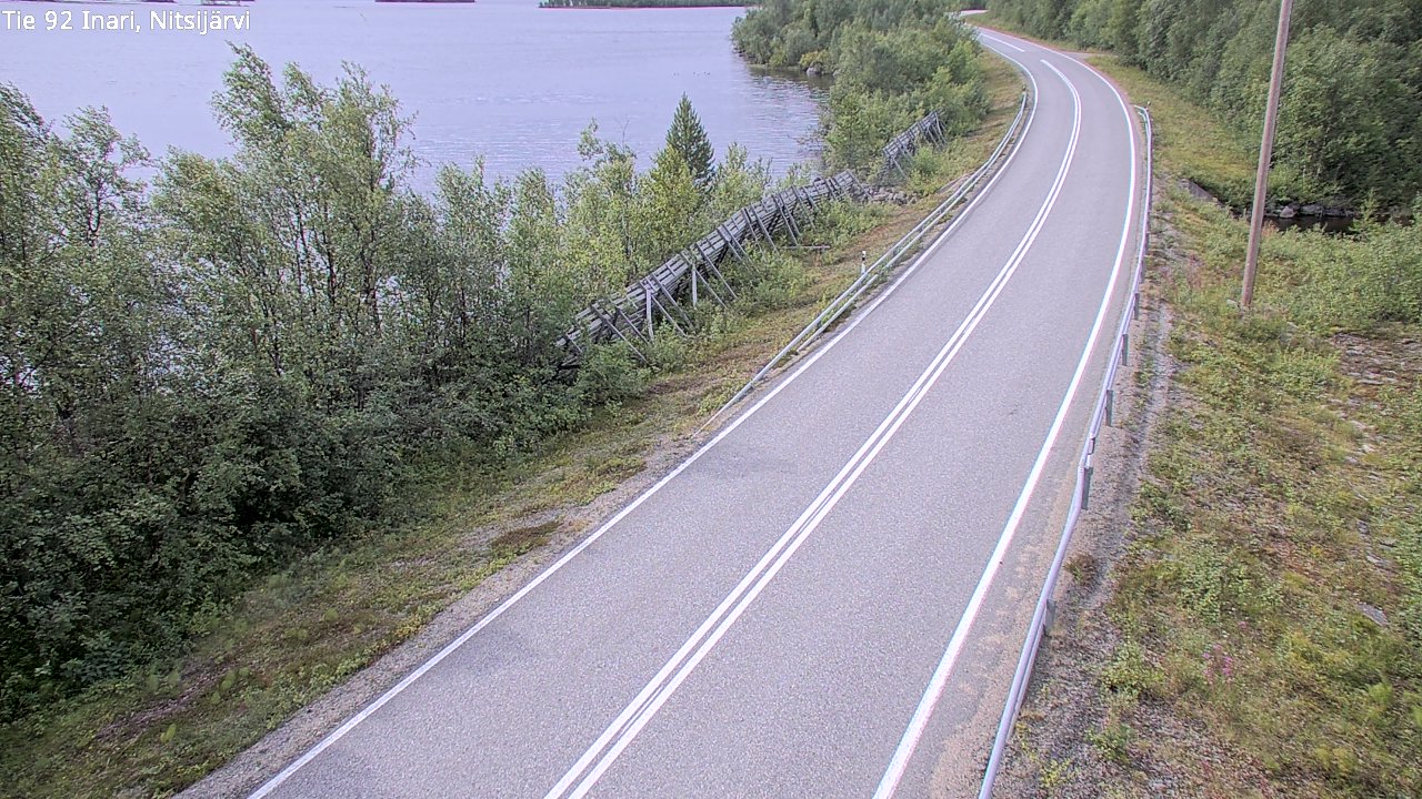 Kelikamerat Kuva Tie 92 Inari, Nitsijärvi, Inari, Lappi