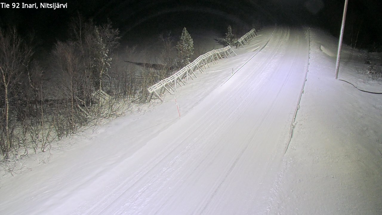 Weather Camera Image Road 92 Inari, Nitsijärvi, Inari, Lappi