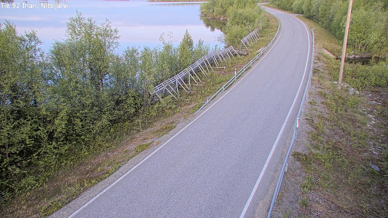 Weather Camera Image Road 92 Inari, Nitsijärvi, Inari, Lappi