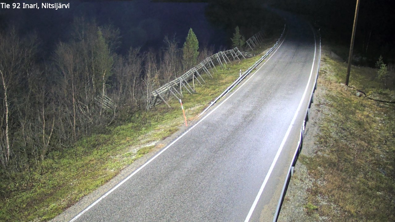 Kelikamerat Kuva Tie 92 Inari, Nitsijärvi, Inari, Lappi