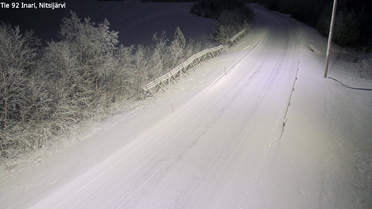Kelikamerat Kuva Tie 92 Inari, Nitsijärvi, Inari, Lappi