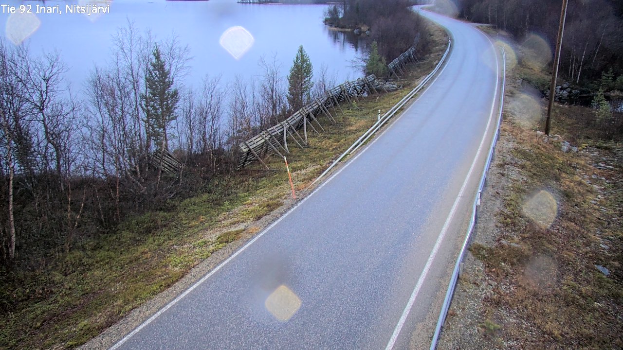 Kelikamerat Kuva Tie 92 Inari, Nitsijärvi, Inari, Lappi