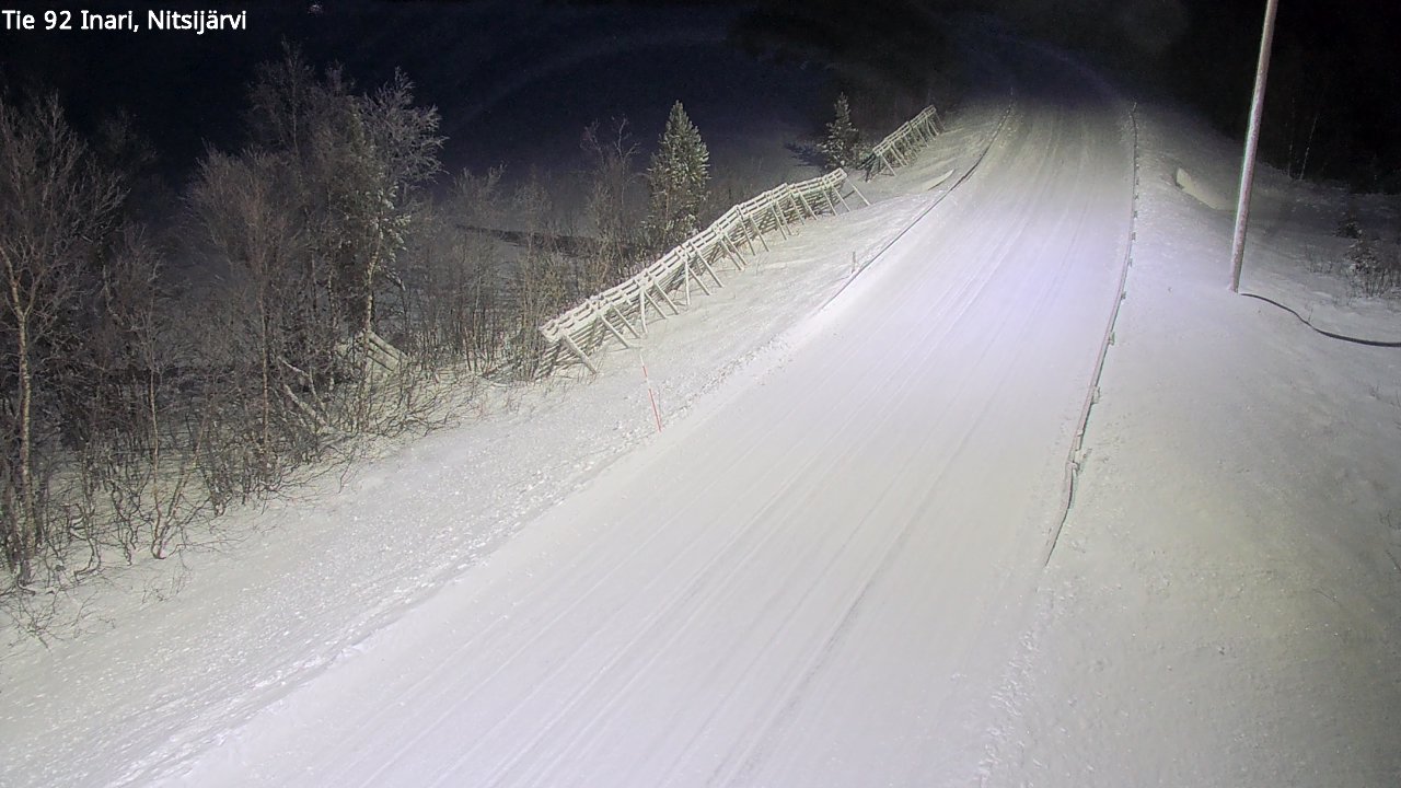 Weather Camera Image Road 92 Inari, Nitsijärvi, Inari, Lappi