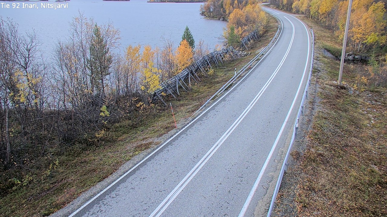 Kelikamerat Kuva Tie 92 Inari, Nitsijärvi, Inari, Lappi