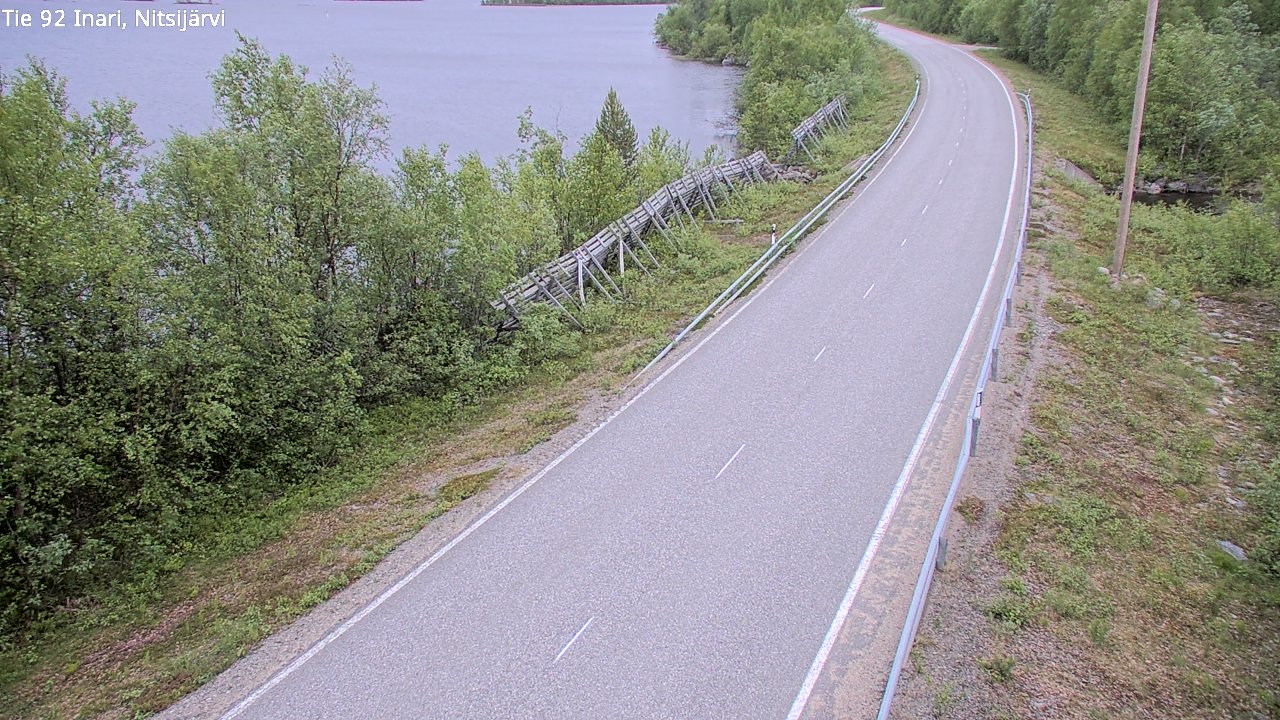 Kelikamerat Kuva Tie 92 Inari, Nitsijärvi, Inari, Lappi