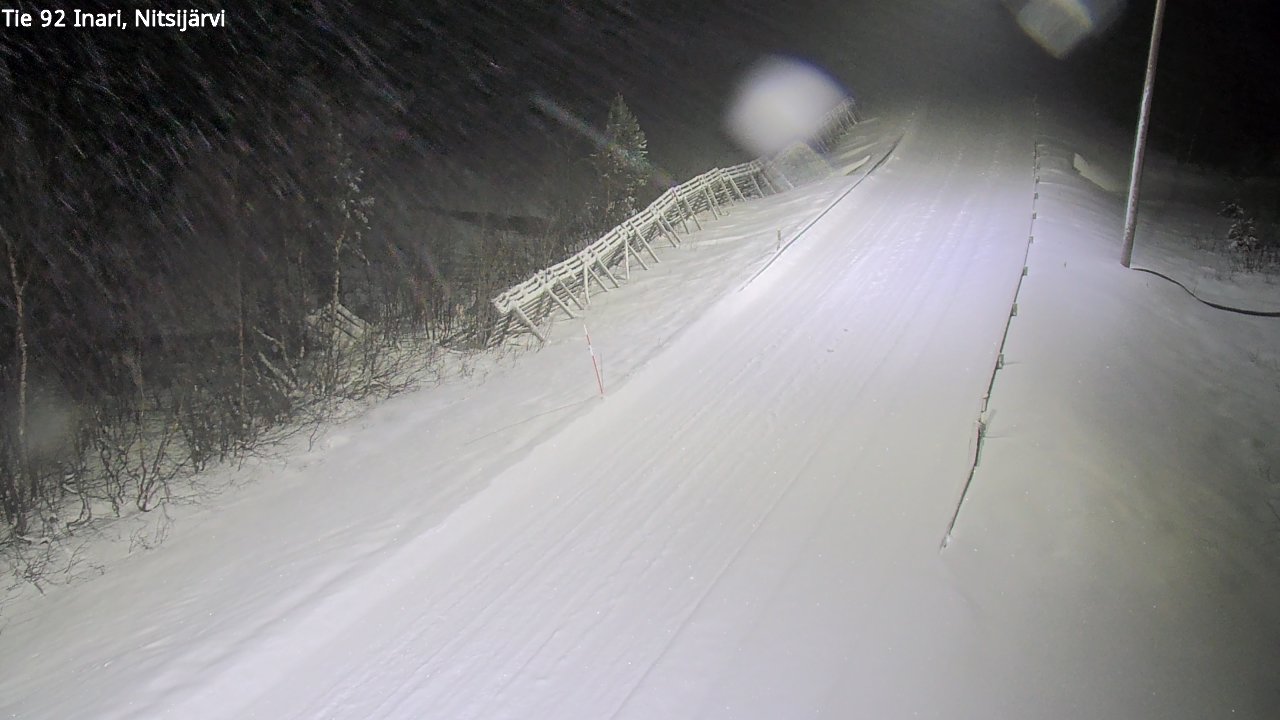 Weather Camera Image Road 92 Inari, Nitsijärvi, Inari, Lappi