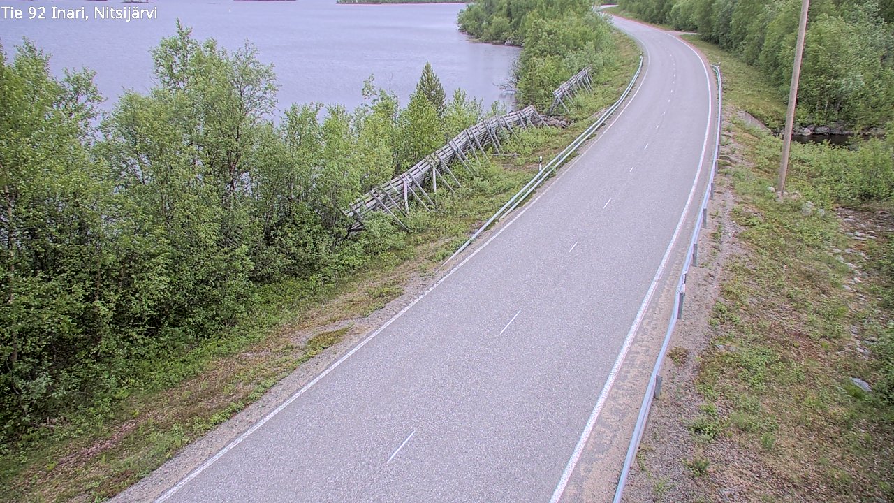 Kelikamerat Kuva Tie 92 Inari, Nitsijärvi, Inari, Lappi