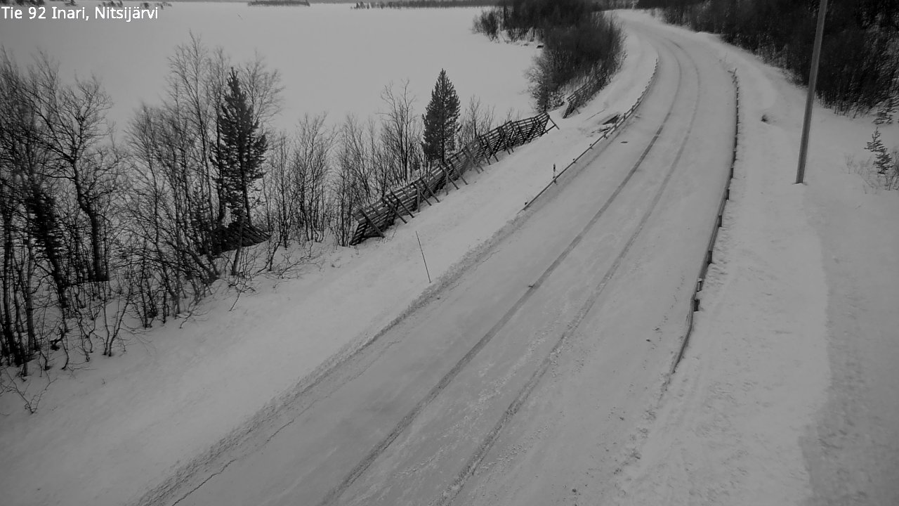 Kelikamerat Kuva Tie 92 Inari, Nitsijärvi, Inari, Lappi