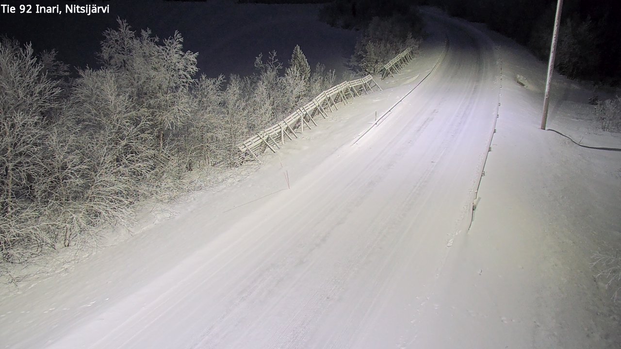 Kelikamerat Kuva Tie 92 Inari, Nitsijärvi, Inari, Lappi