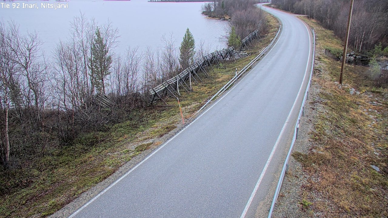 Kelikamerat Kuva Tie 92 Inari, Nitsijärvi, Inari, Lappi
