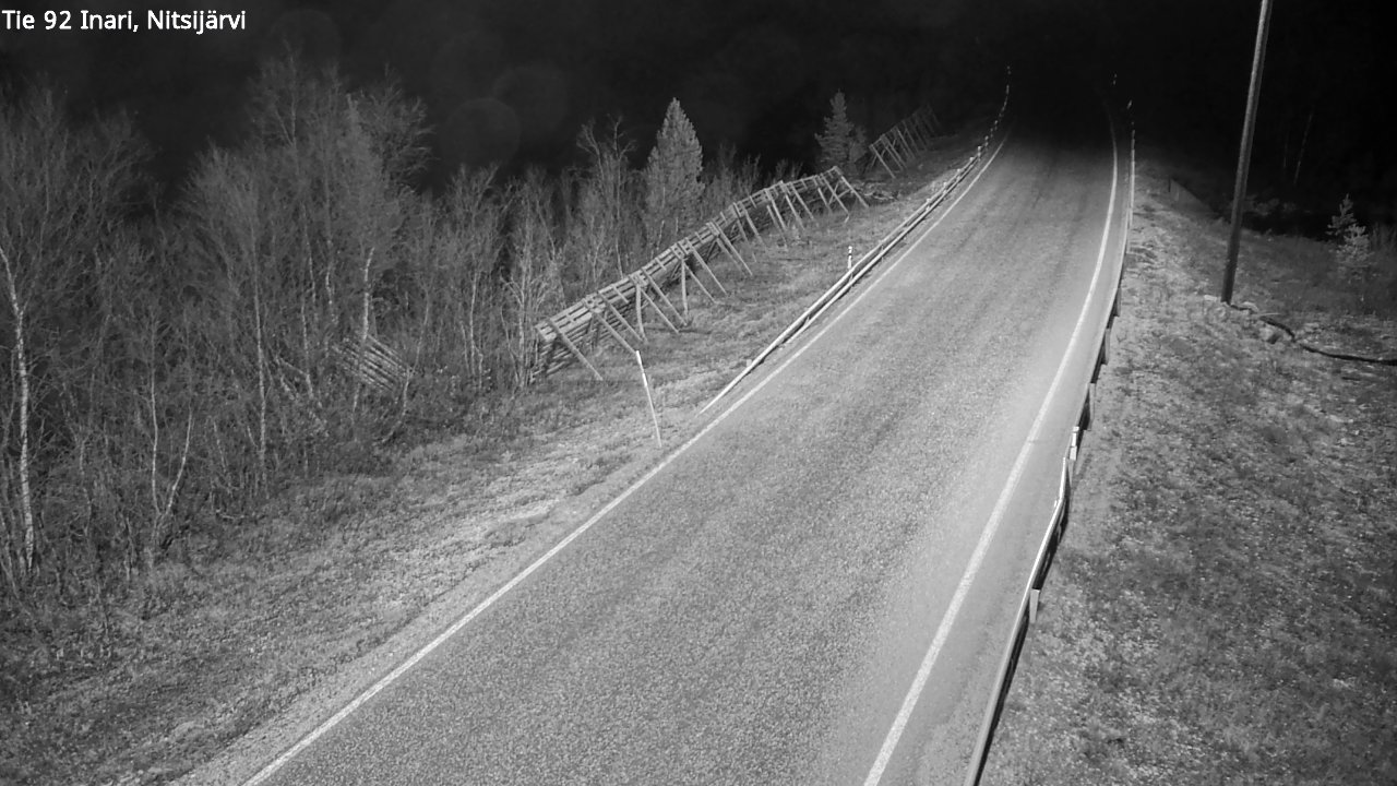 Kelikamerat Kuva Tie 92 Inari, Nitsijärvi, Inari, Lappi