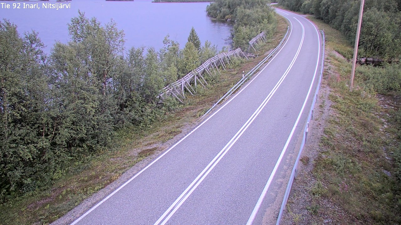 Kelikamerat Kuva Tie 92 Inari, Nitsijärvi, Inari, Lappi