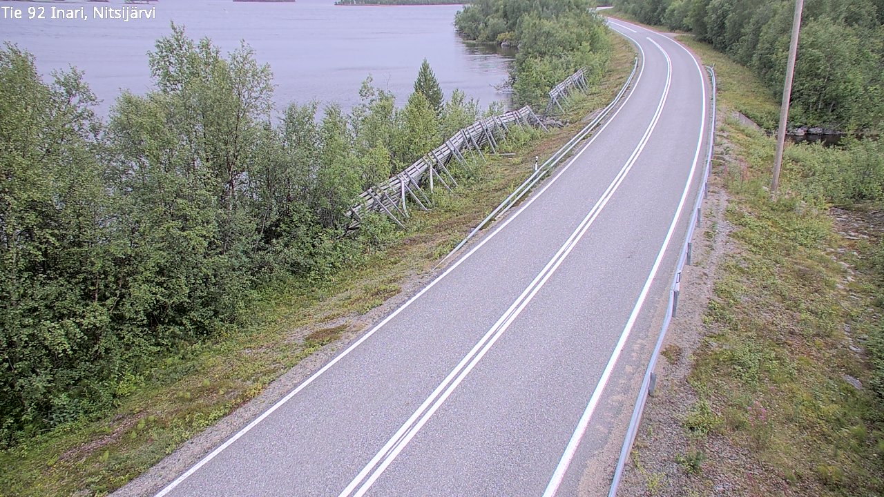 Kelikamerat Kuva Tie 92 Inari, Nitsijärvi, Inari, Lappi