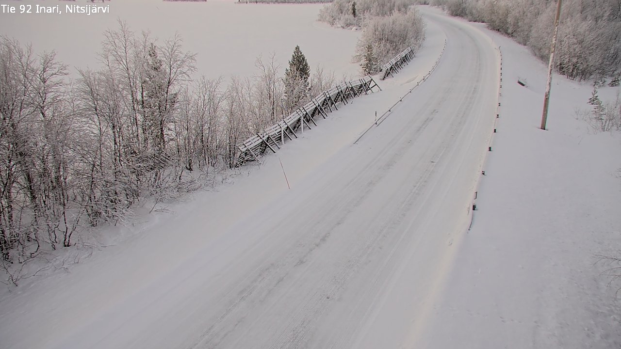 Kelikamerat Kuva Tie 92 Inari, Nitsijärvi, Inari, Lappi