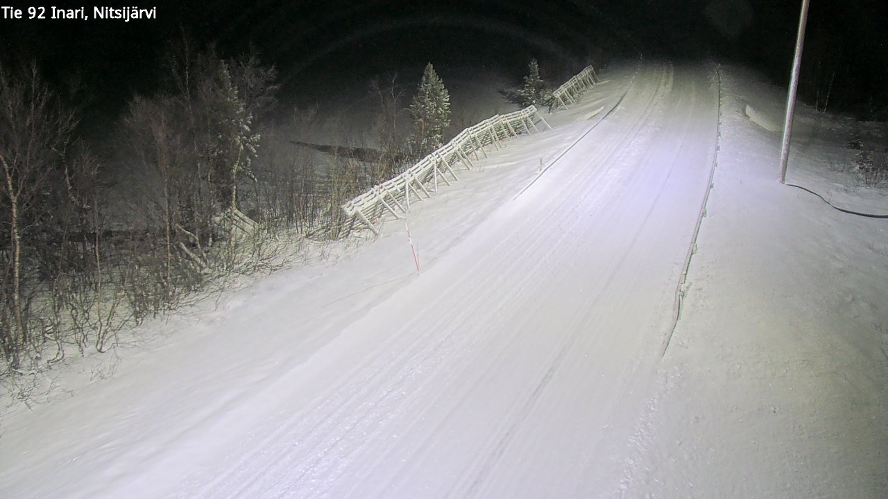 Weather Camera Image Road 92 Inari, Nitsijärvi, Inari, Lappi