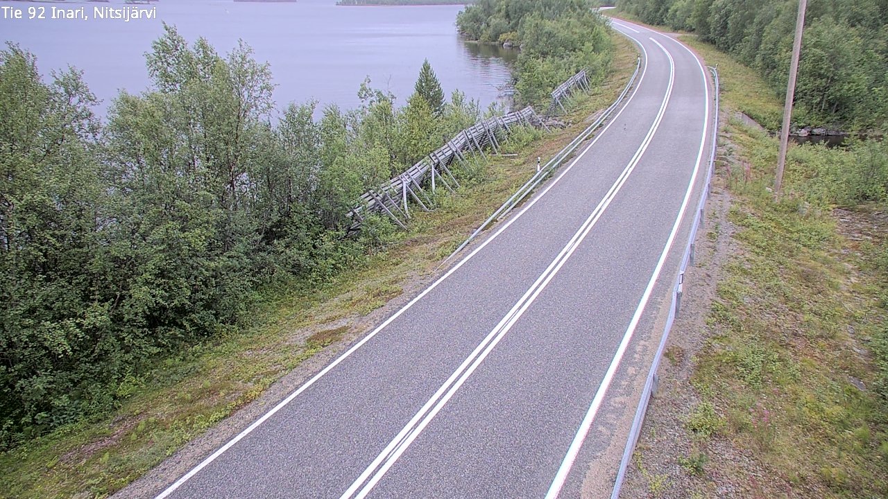 Weather Camera Image Road 92 Inari, Nitsijärvi, Inari, Lappi