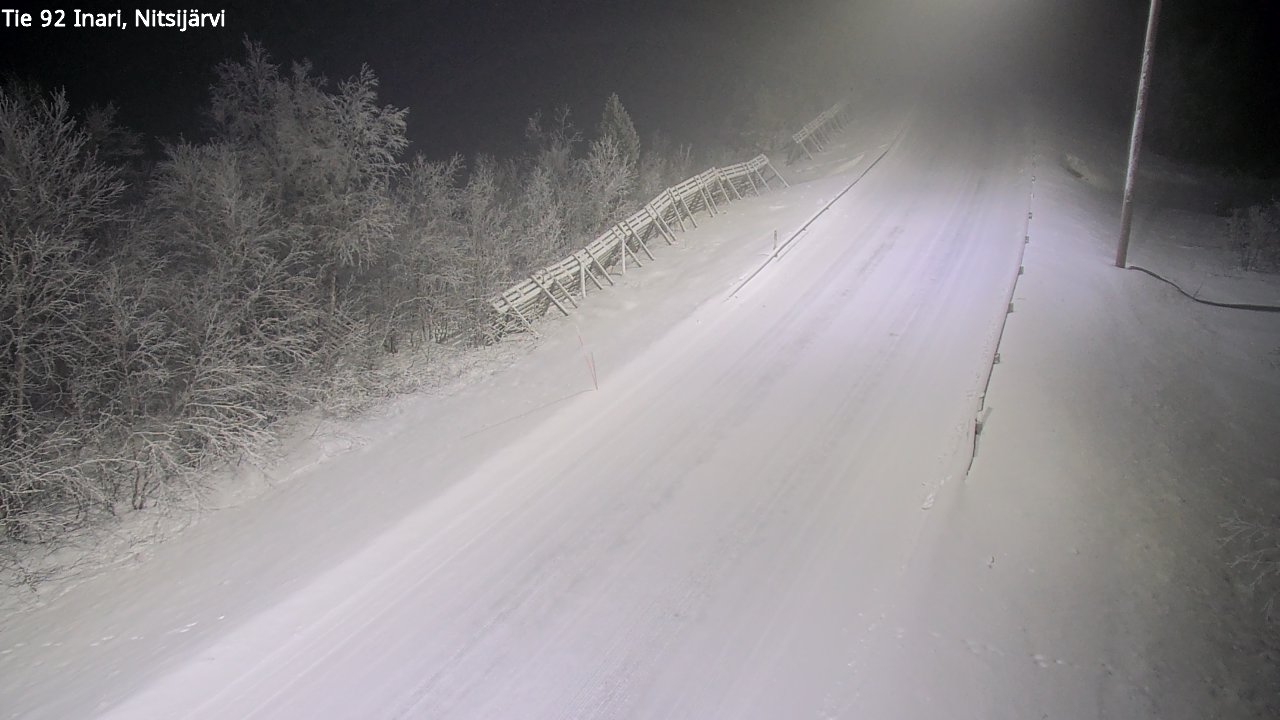 Kelikamerat Kuva Tie 92 Inari, Nitsijärvi, Inari, Lappi