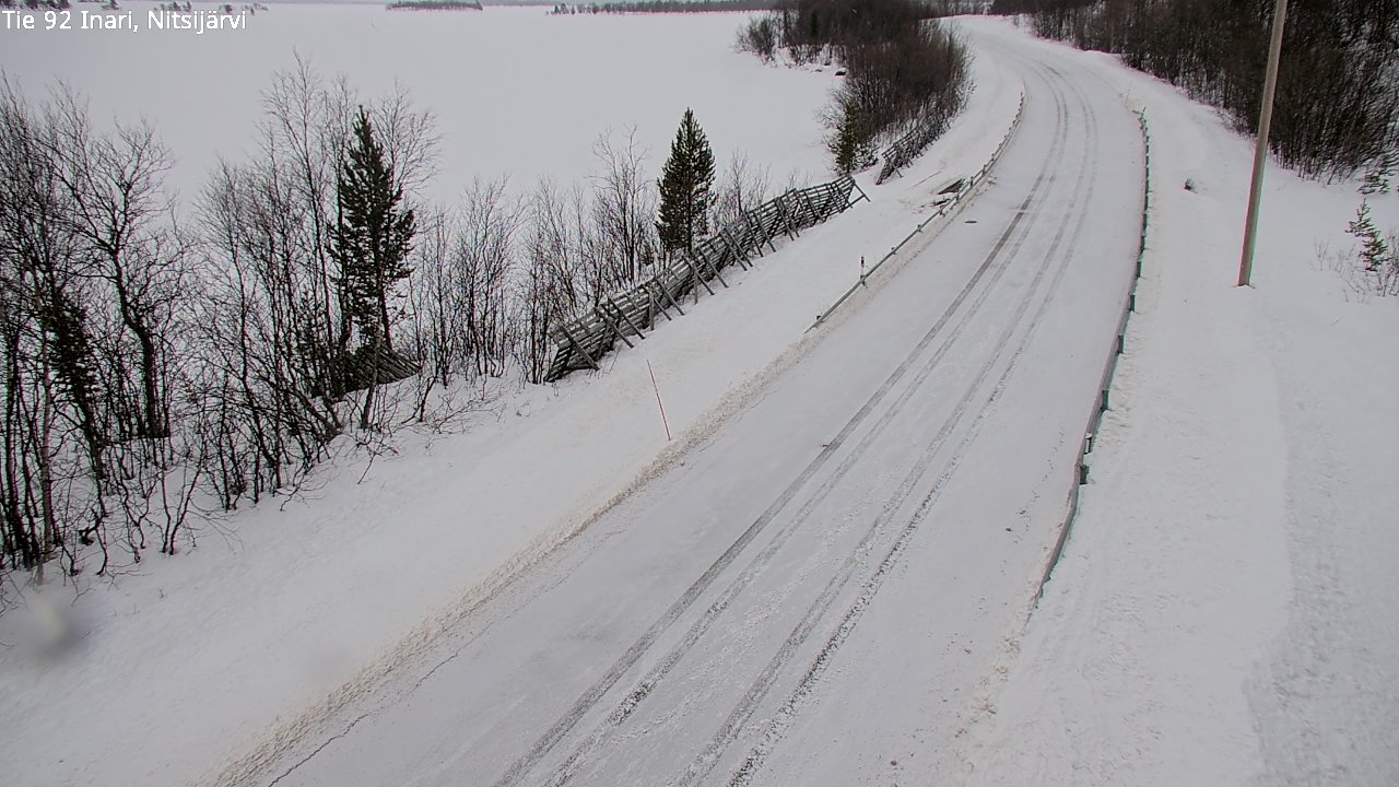 Kelikamerat Kuva Tie 92 Inari, Nitsijärvi, Inari, Lappi