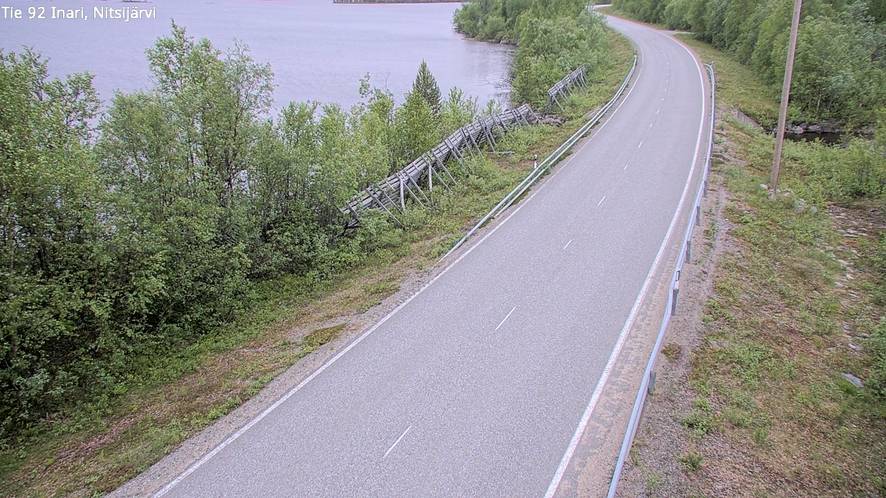 Kelikamerat Kuva Tie 92 Inari, Nitsijärvi, Inari, Lappi