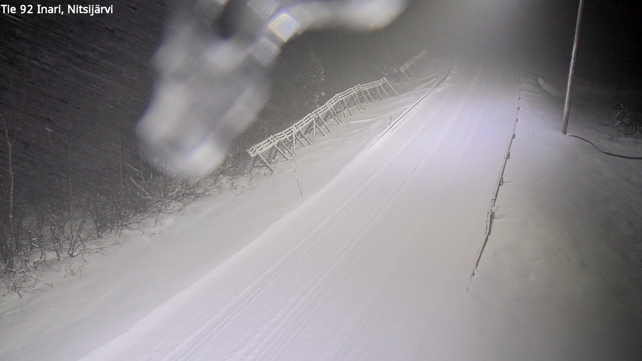 Weather Camera Image Road 92 Inari, Nitsijärvi, Inari, Lappi