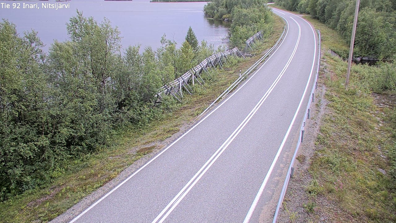 Kelikamerat Kuva Tie 92 Inari, Nitsijärvi, Inari, Lappi