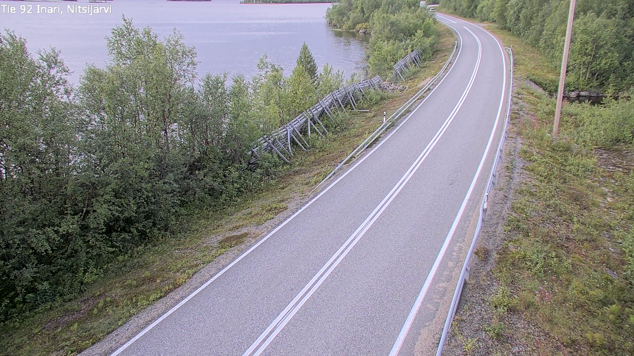 Weather Camera Image Road 92 Inari, Nitsijärvi, Inari, Lappi