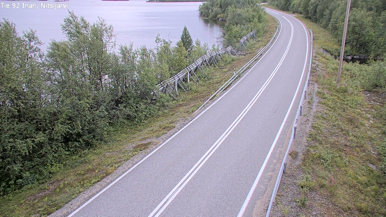 Kelikamerat Kuva Tie 92 Inari, Nitsijärvi, Inari, Lappi