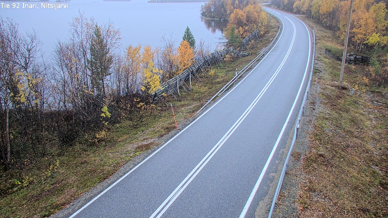 Weather Camera Image Road 92 Inari, Nitsijärvi, Inari, Lappi