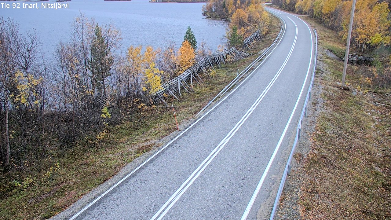 Kelikamerat Kuva Tie 92 Inari, Nitsijärvi, Inari, Lappi
