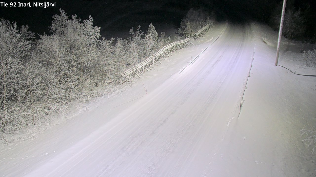 Kelikamerat Kuva Tie 92 Inari, Nitsijärvi, Inari, Lappi