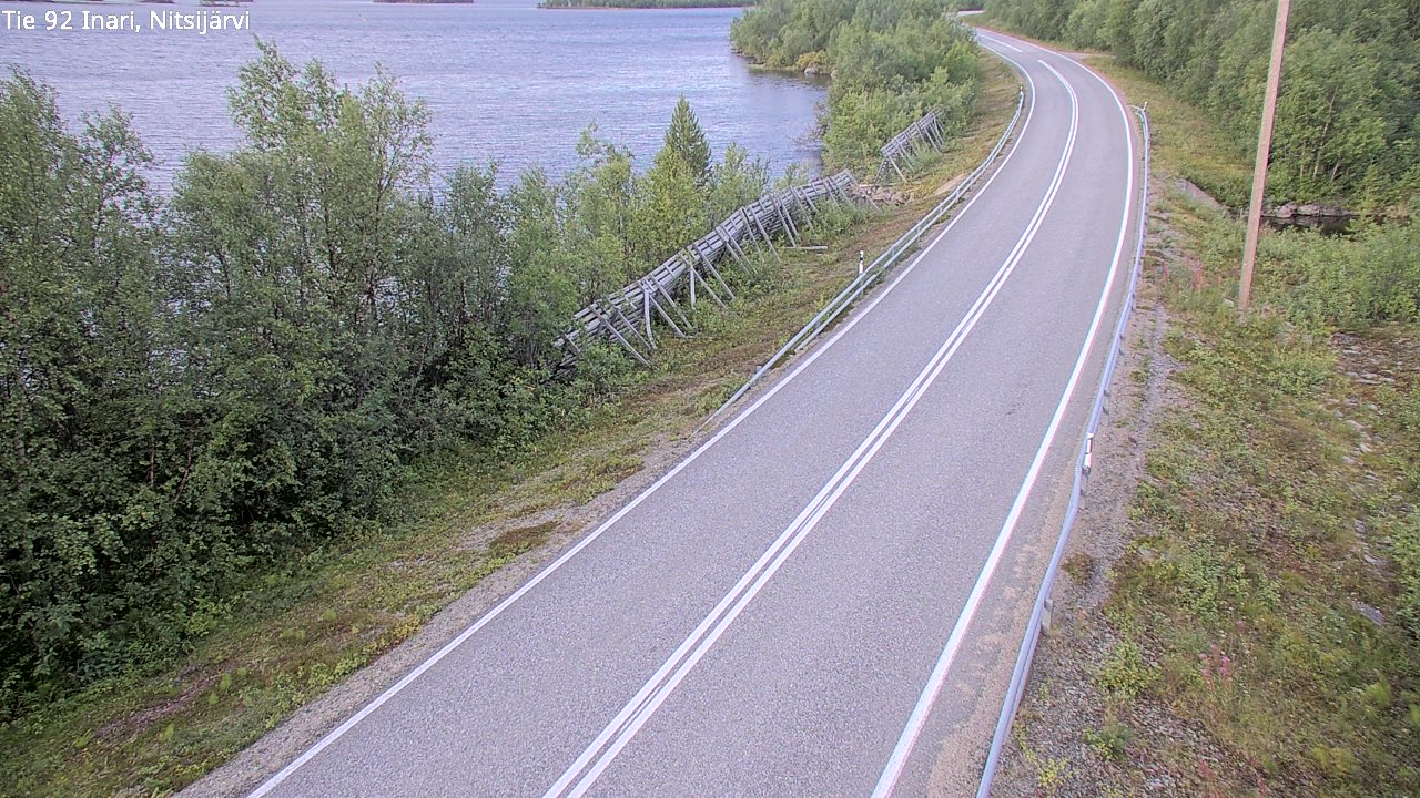 Weather Camera Image Road 92 Inari, Nitsijärvi, Inari, Lappi