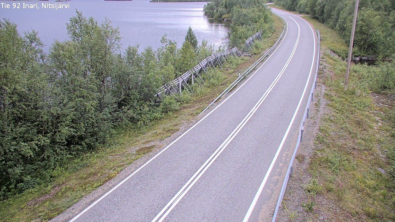 Kelikamerat Kuva Tie 92 Inari, Nitsijärvi, Inari, Lappi