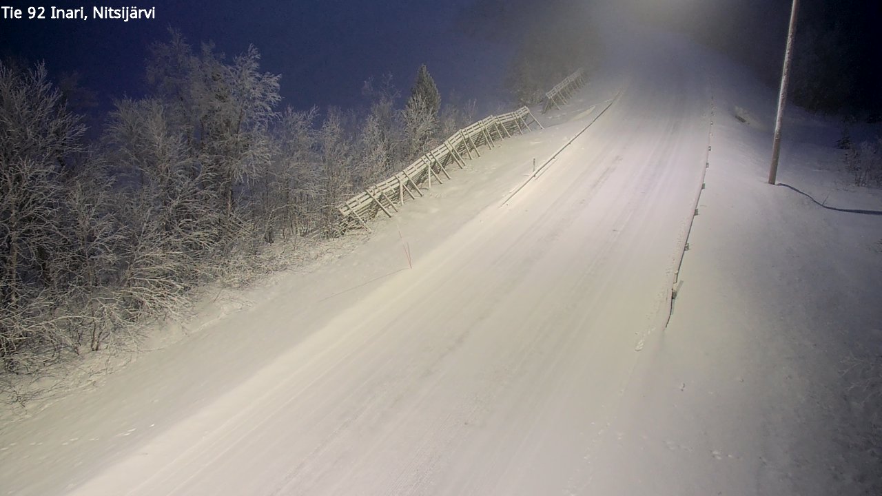 Kelikamerat Kuva Tie 92 Inari, Nitsijärvi, Inari, Lappi