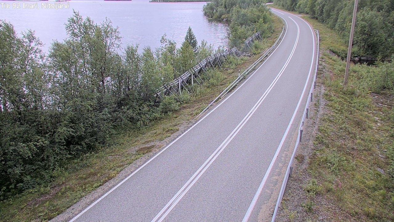 Kelikamerat Kuva Tie 92 Inari, Nitsijärvi, Inari, Lappi