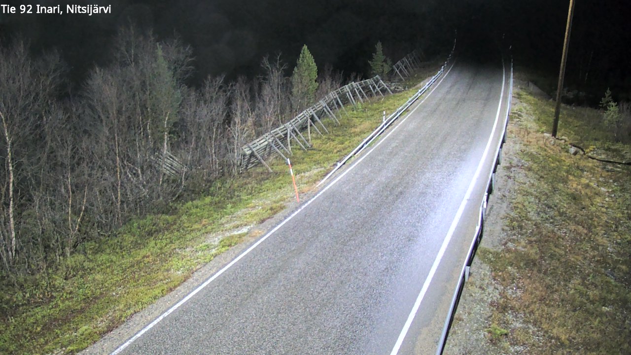 Kelikamerat Kuva Tie 92 Inari, Nitsijärvi, Inari, Lappi