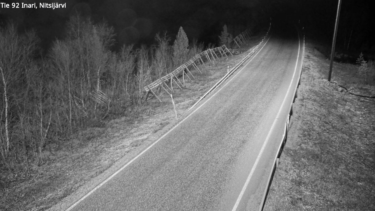 Kelikamerat Kuva Tie 92 Inari, Nitsijärvi, Inari, Lappi