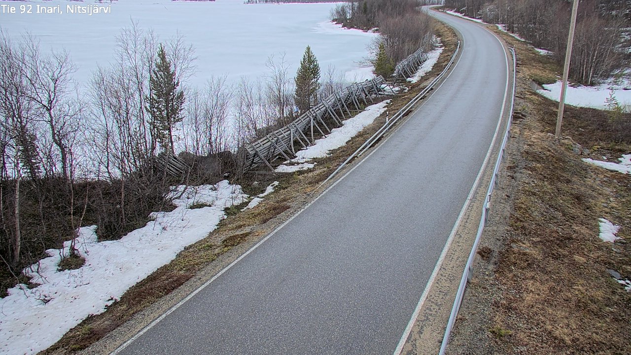 Kelikamerat Kuva Tie 92 Inari, Nitsijärvi, Inari, Lappi